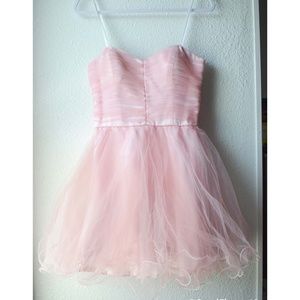 Pink Tutu Strapless Dress For Women